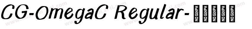 CG-OmegaC Regular字体转换